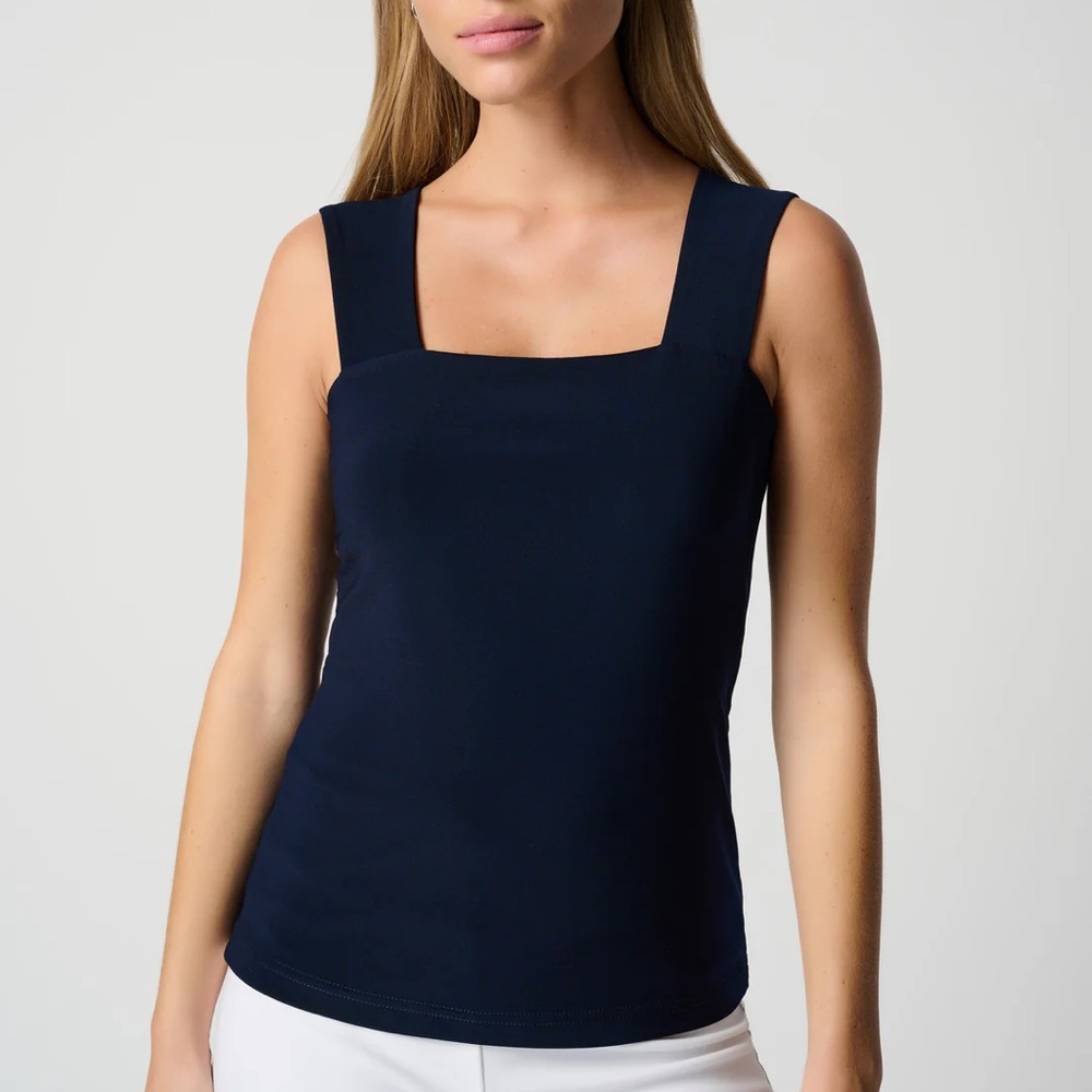 Elegant Navy Sleeveless Top